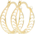 0.62" Inch Ultra Lightweight Geometric Chevron Unique Cutout Cut Out Huggie Hoop Earrings, 18k Yellow Gold Filled Plated, Hinge with Notched Posts