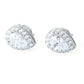Teardrop Halo Bridal Style Cubic Zirconia CZ Stud Earrings, 925 Sterling Silver