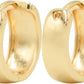 Gold Tone Hoop Earrings for Women, 18k Yellow Gold Filled (Classic Huggies)