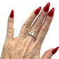 Pure Ziva Sparkling Clear White CZ Statement Eternity Band Ring, Created Diamond, 18k Yellow Gold Filled Plated, Size 6