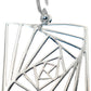 Modern Art Geometric Statement Openwork Spiral Square Dangle Hook Earrings, 1.50" Inches, Fish Hooks, 925 Sterling Silver