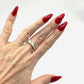 Pure Ziva Sparkling Clear White CZ Statement Eternity Band Ring, Created Diamond, 18k Yellow Gold Filled Plated, Size 6