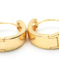 Gold Tone Hoop Earrings for Women, 18k Yellow Gold Filled (Classic Huggies)