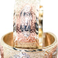 1 Inch Virgin Virgen de Guadalupe Mother Mary Tri-Tone Rose Gold, Yellow Golden, & Silver Tone Hoop Earrings, Gold Filled Plated