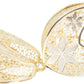 1.75" Inch Oval Flower Floral Lace Hollow Chunky Yellow Gold Filled Chunky Hoop Earrings, Hinge Post