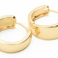 Gold Tone Hoop Earrings for Women, 18k Yellow Gold Filled (Classic Huggies)