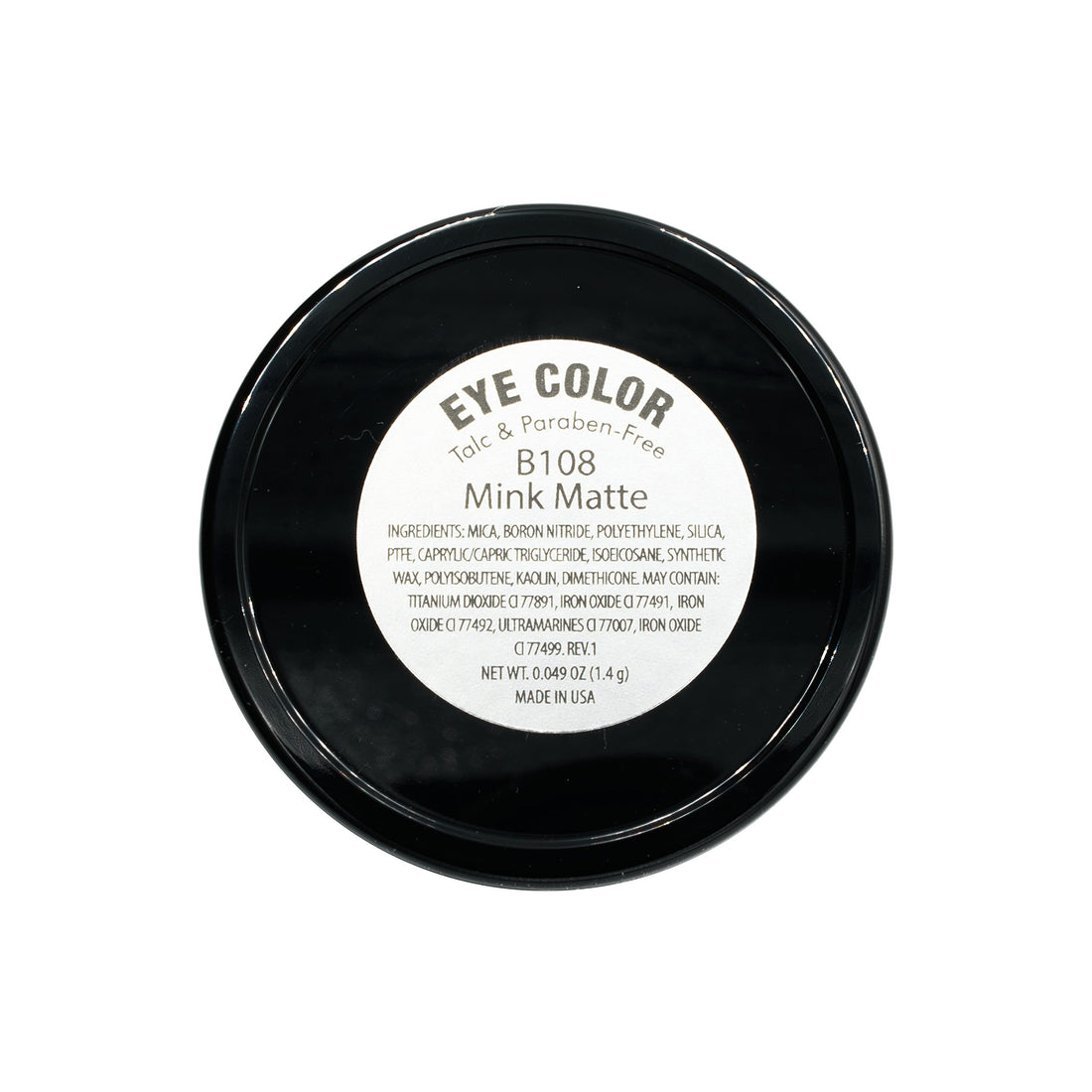 Pure Ziva Mink Matte Beige Taupe Pressed Powder Single Vegan Eyeshadow; Talc, Paraben & Cruelty Free
