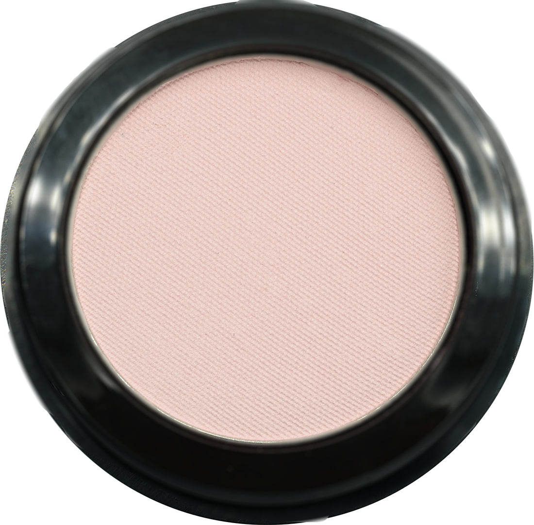 Pure Ziva Seashell Light Pink Opaque Matte Pressed Powder Single Vegan Eyeshadow; Talc, Paraben & Cruelty Free