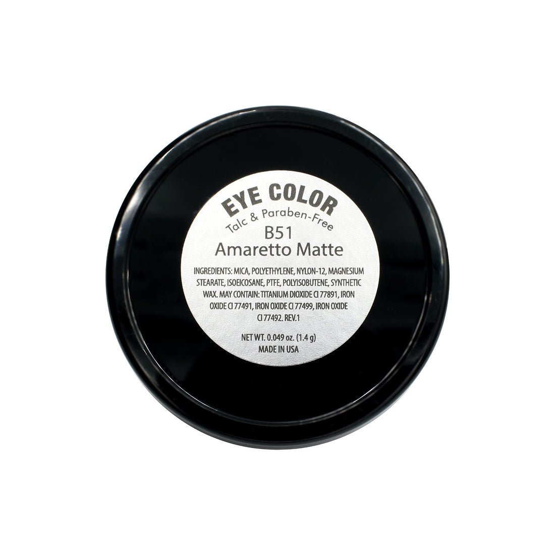 Pure Ziva Amaretto Matte Light Brown Beige Peach Pressed Powder Single Vegan Eyeshadow; Talc, Paraben & Cruelty Free