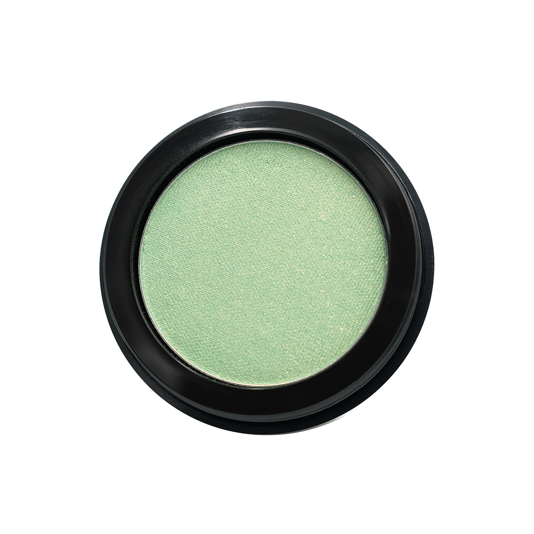 Pure Ziva Clover Shimmering Emerald Green Yellow Gold Flecked Forest Pressed Powder Single Vegan Eyeshadow; Talc, Paraben & Cruelty Free