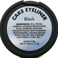Pure Ziva Black Matte Cake Eyeliner & Pressed Eyeshadow, Water Activated Powder; Gluten & Cruelty Free