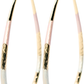 2.61 Oval Art Deco Tri-Tone Painted Rose Gold, Yellow Golden, & Silver Tone Hoop Earrings, Gold Filled Plated