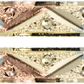 2.36" Inch Tribal Arrow Design Tri-Tone Rose Gold, Yellow Golden, & Silver Tone Sparkly Glitter Hoop Earrings, Gold Plated