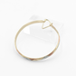 2.36" Inch Tribal Arrow Design Tri-Tone Rose Gold, Yellow Golden, & Silver Tone Sparkly Glitter Hoop Earrings, Gold Plated