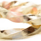 Tri Tone Three Color Hoops: Rose Gold, Silver & Yellow Gold Earrings (2.20" Twist)