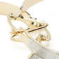1.81 Inch Virgin de Guadalupe Mother Mary Tri-Tone Rose Gold, Yellow Golden, & Silver Tone Hoop Earrings, Gold Filled Plated