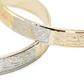 1.81 Inch Virgin de Guadalupe Mother Mary Tri-Tone Rose Gold, Yellow Golden, & Silver Tone Hoop Earrings, Gold Filled Plated