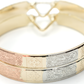 1.81 Inch Virgin de Guadalupe Mother Mary Tri-Tone Rose Gold, Yellow Golden, & Silver Tone Hoop Earrings, Gold Filled Plated