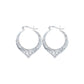 Sterling Silver Filigree Hoop Earrings, Vintage Style Openwork Design, Heart Details, 31mm
