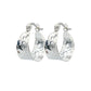 Classic Tapered Hammered Texture Huggie Hoop Earring, 925 Sterling Silver, Hinge With Notched Post, 0.90 Inch