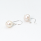Classic Freshwater Cultured Pearl Dangle Drop Earrings, White, 8mm, Fish Hook Backing, 0.86 Inch Length
