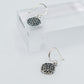 Vintage Filigree Boho Bohemian Floral Flower Dangle Drop Earrings, 925 Sterling Silver, 0.90" Inch