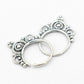 Boho Filigree Lace Drop & Hoop Earrings, Hypoallergenic 925 Sterling Silver (Vintage Septum Hoops)