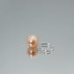 Freshwater Cultured Pearl Dangle Drop Earring, Light Pink Champagne, 8mm, Fish Hook Backing, 0.86 Inch Length