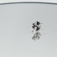 0.80" Inch Star & Flower Floral Black & White Cubic Zirconia CZ Dangle Drop Earrings, Bright Silver Rhodium Plating, Lever Back Closures